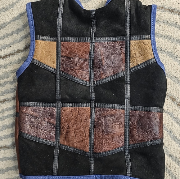 Warm fur leather vest, size smallIn good condition, used before purchase - Picture 4 of 8
